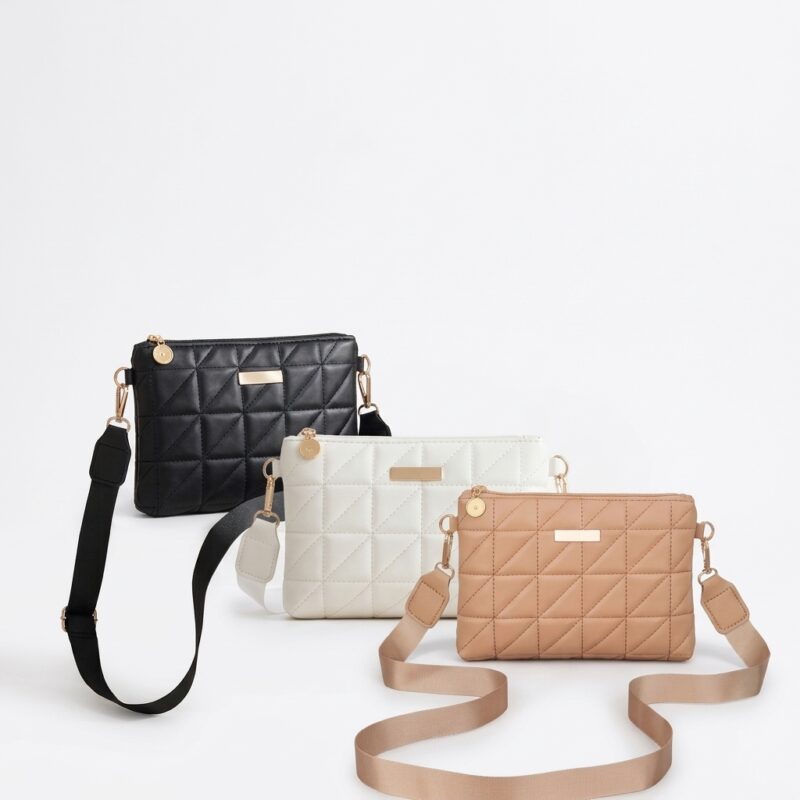 Mini Bolsa Feminina com Bordado para Celular