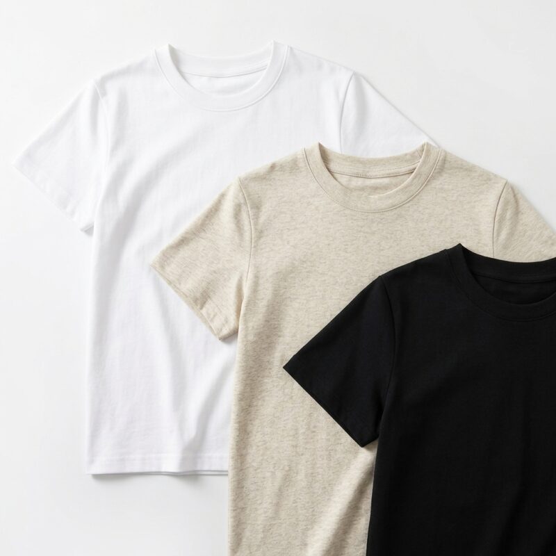 Camiseta Feminina Básica Ajustada Manga Curta