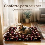 Cama Grande Para Cães Acolchoada E Lavável (4)