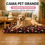 Cama Grande Para Cães Acolchoada E Lavável (5)
