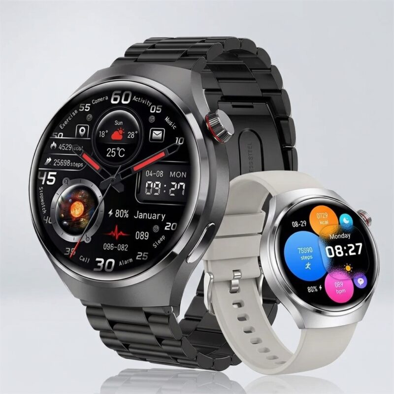 Smartwatch Masculino HT30 Com Tela AMOLED, GPS E Bluetooth